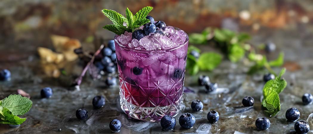 Blueberry Vodka Smash
